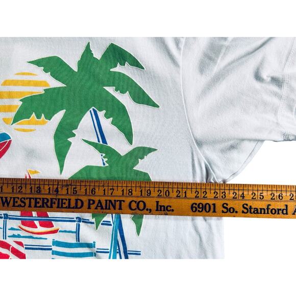 80s Young Stuff Beach Summer T Shirt one size Made USA - Picture 4 of 6